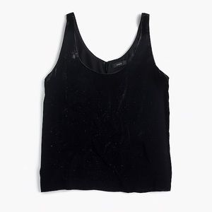 J. Crew Velvet Tank Top